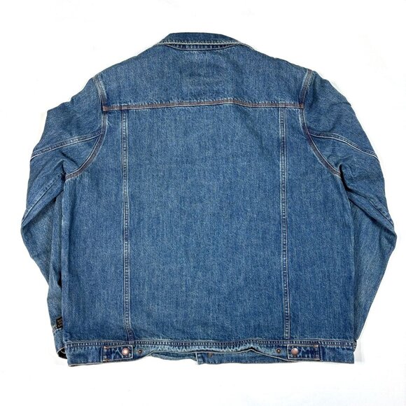 Howler Brothers HB Depot Blue Denim Western Trucker Retro Jean Jacket Mens XL - Picture 10 of 10